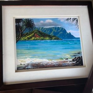 3 Framed Hawaiian pictures.